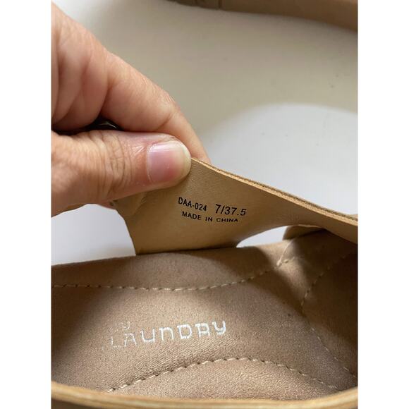 Chinese Laundry 3" Platform Cork Heels Tan Size 7 - Picture 9 of 9